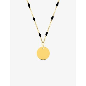 Collier époxy synthétique acier doré