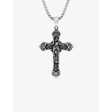 Collier acier noirci