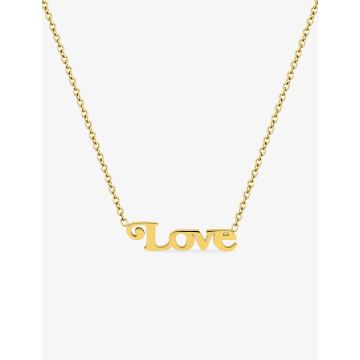 Collier acier doré