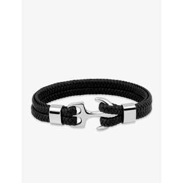 Bracelet matière synthétique acier