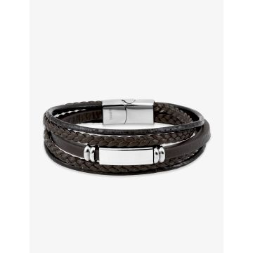 Bracelet matière synthétique acier