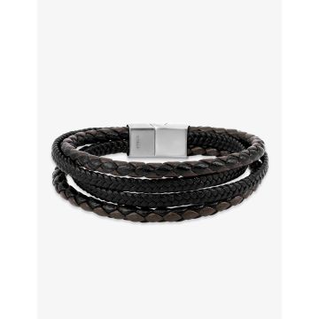 Bracelet matière synthétique acier