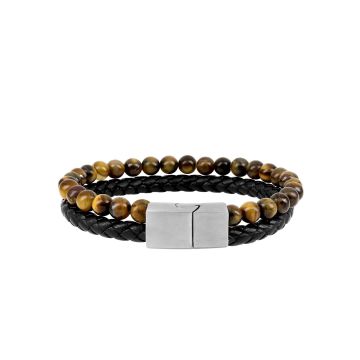 Bracelet matière synthétique acier