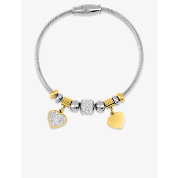 Bracelet acier doré