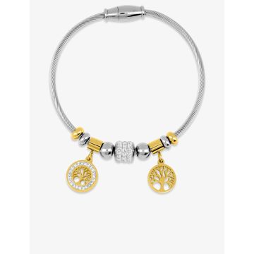 Bracelet acier doré