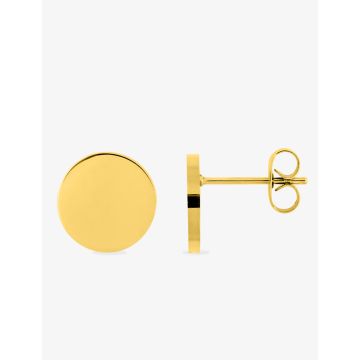 Boucles d'oreilles clou acier doré