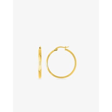 Boucles d'oreilles créolles acier doré