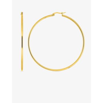 Boucles d'oreilles créolles acier doré