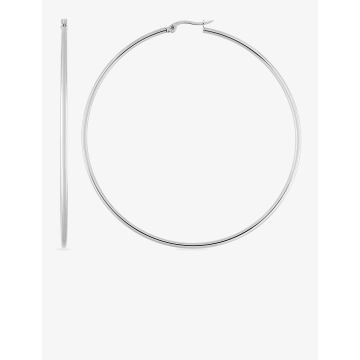 Boucles d'oreilles créolles acier