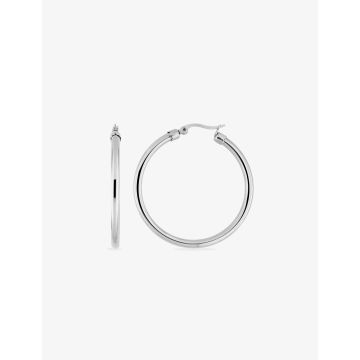Boucles d'oreilles créolles acier