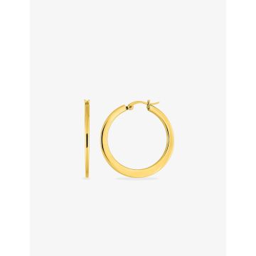 Boucles d'oreilles créolles acier doré
