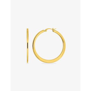 Boucles d'oreilles créolles acier doré