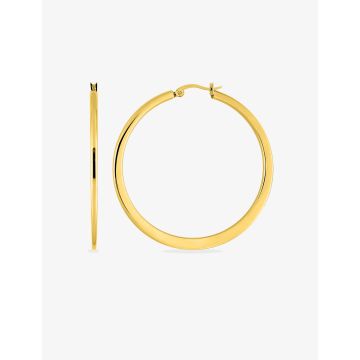 Boucles d'oreilles créolles acier doré