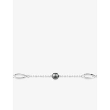 Bracelet perle d'imitation gr Ø6 argent 925 rhodié