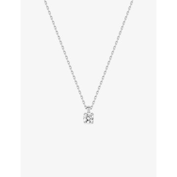 Collier oxyde de ziconium argent 925 rhodié
