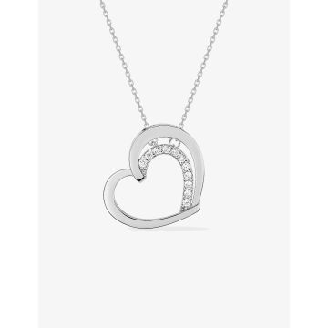 Collier Argent Oxyde De Zirconium