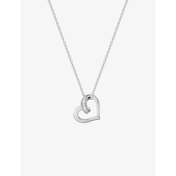 Collier Oxyde De Zirconium Blanc 40c Argent 925 rhodié