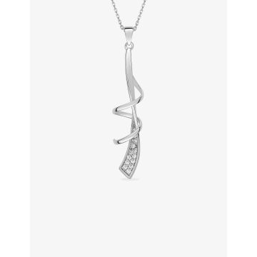 Collier Argent Oxyde De Zirconium