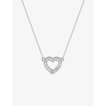 Collier Argent Oxyde De Zirconium