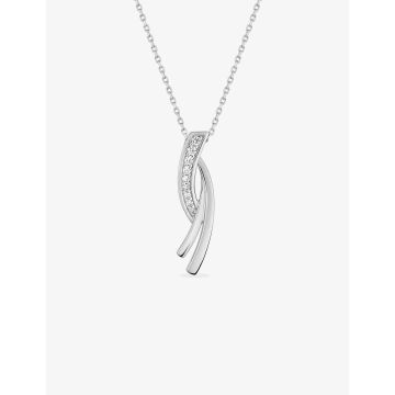Collier Argent Oxyde De Zirconium