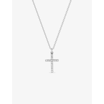 Collier oxyde de ziconium argent 925 rhodié
