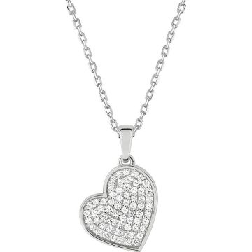 Collier 40cm oxyde de ziconium 0 59c argent 925 rhodié