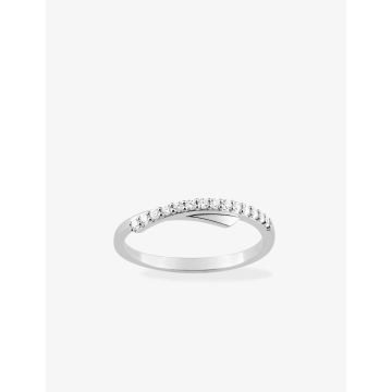 Bague oxyde de ziconium argent 925 rhodié