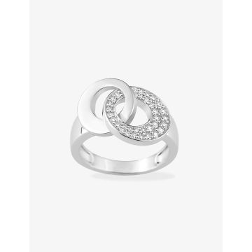 Bague oxyde de ziconium argent 925 rhodié