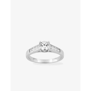 Bague oxyde de ziconium argent 925 rhodié