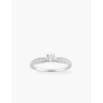 Bague oxyde de ziconium argent 925 rhodié
