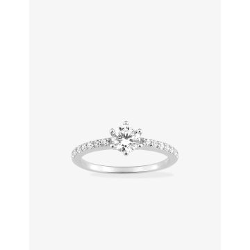 Bague oxyde de ziconium argent 925 rhodié