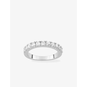 Bague oxyde de ziconium argent 925 rhodié