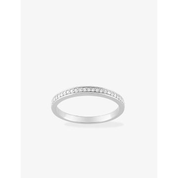 Bague oxyde de ziconium argent 925 rhodié