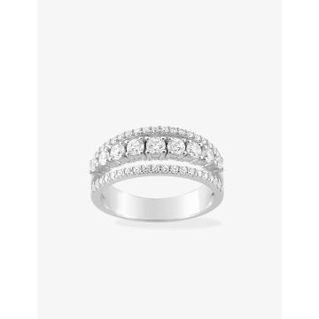 Bague oxyde de ziconium 1 74c argent 925 rhodié