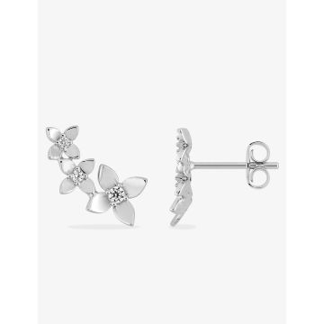 Boucles d'oreilles clou oxyde de ziconium argent 925 rhodié