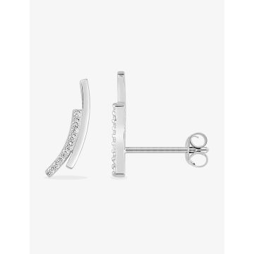 Boucles d'oreilles clou oxyde de ziconium argent 925 rhodié