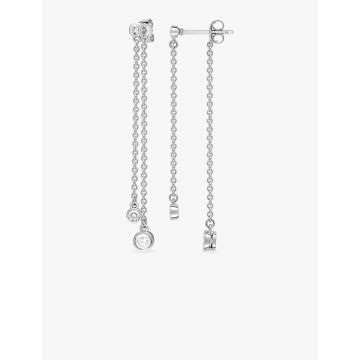 Boucles d'oreilles pdt oxyde de ziconium argent 925 rhodié