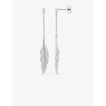 Boucles d'oreilles pdt oxyde de ziconium argent 925 rhodié