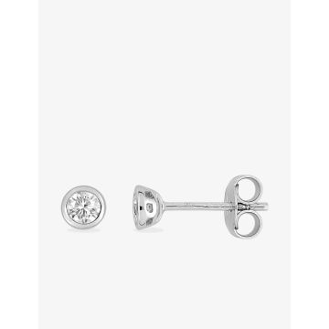 Boucles d'oreilles clou oxyde de ziconium argent 925 rhodié