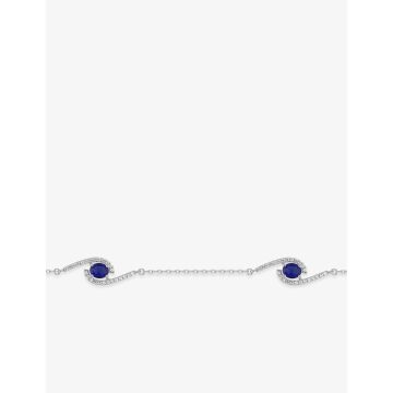 Bracelet SPINEL BL oxyde de ziconium argent 925 rhodié