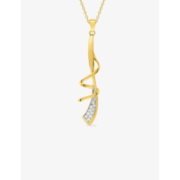 COLLIER 40C OXY ZIRC bicoloreplaqué or