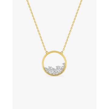 COLLIER 40C OXY ZIRC bicoloreplaqué or