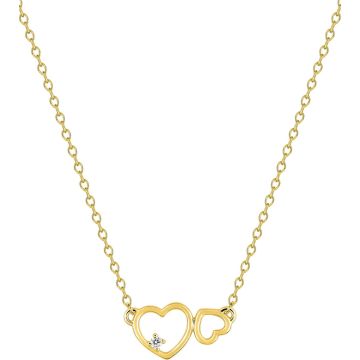 Collier oxyde de ziconium plaqué or