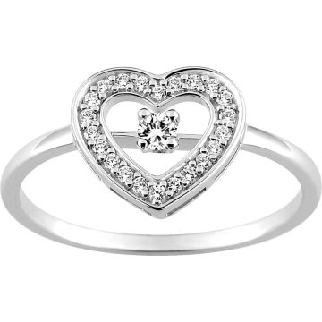 Bague oxyde de ziconium argent 925 rhodié