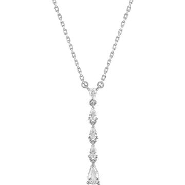 Collier oxyde de ziconium argent 925 rhodié
