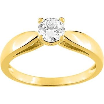 Bague oxyde de ziconium plaqué or