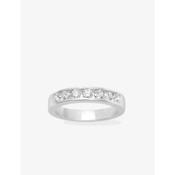Alliance Demi-Tour Diamant 0.70ct Gh-Si Or Blanc