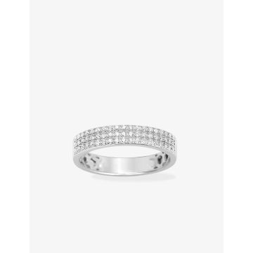 Alliance Diamant 0.18ct Gh-P1p2 Or Blanc