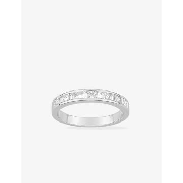 Alliance Demi-Tour Diamant Blanc Et Noir. Alt
