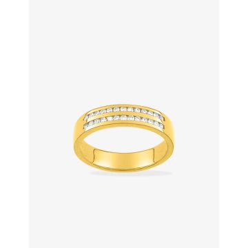 Alliance Demi. 2rg Serti Rail Diamant 0.20ct O